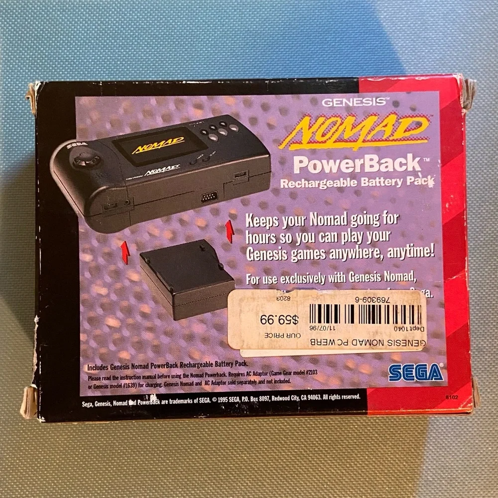 Genesis Nomad PowerBack Rechargeable Battery Pack - Vintage